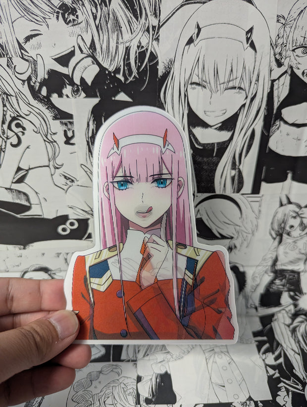 Zero Two V2 | 3D Anime Lenticular Motion Sticker Decal