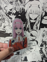 Zero Two V2 | 3D Anime Lenticular Motion Sticker Decal