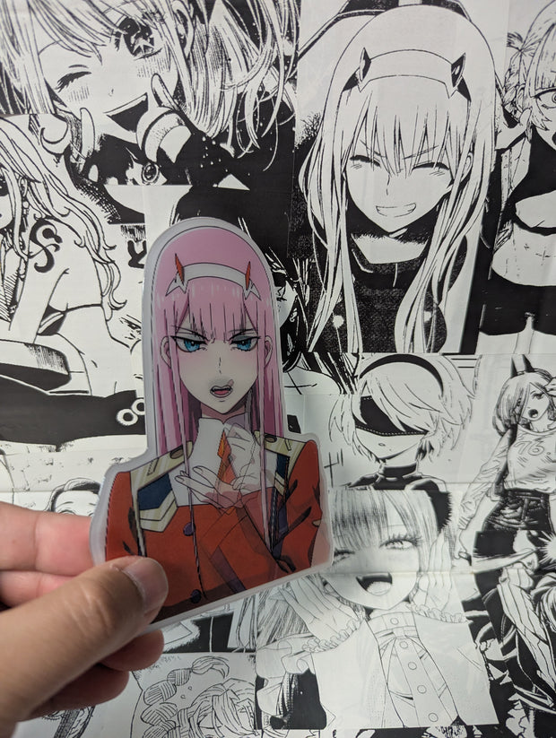 Zero Two V2 | 3D Anime Lenticular Motion Sticker Decal