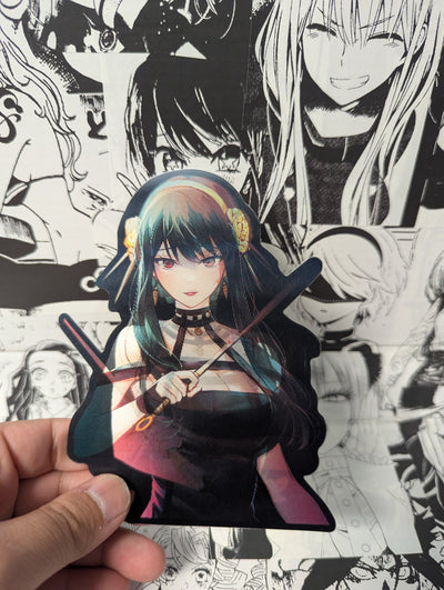 Yor Forger | 3D Anime Lenticular Motion Sticker Decal