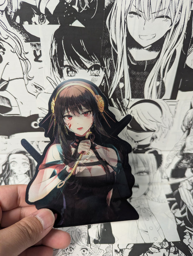 Yor Forger | 3D Anime Lenticular Motion Sticker Decal