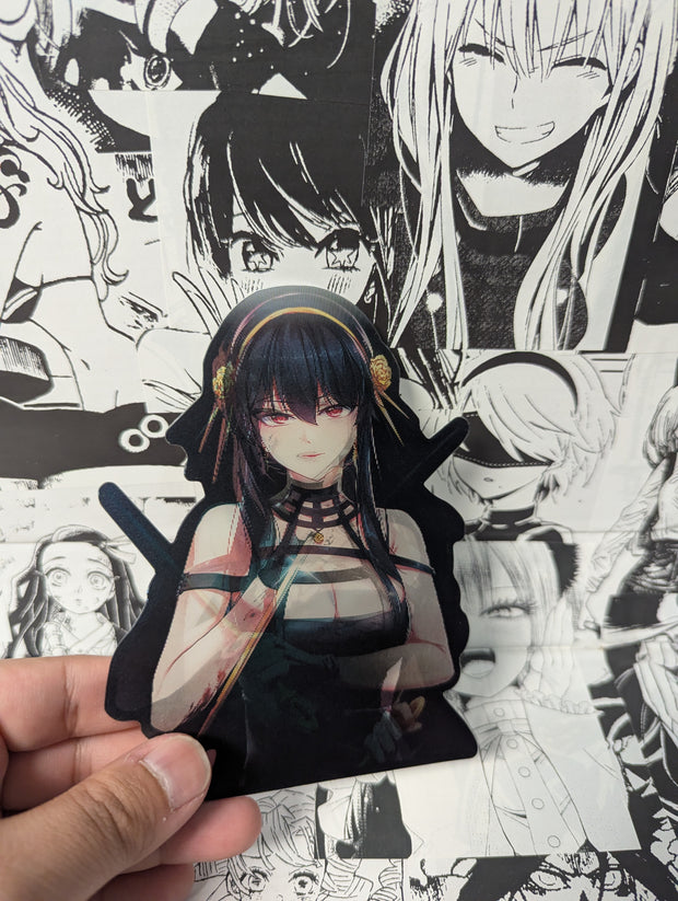 Yor Forger | 3D Anime Lenticular Motion Sticker Decal