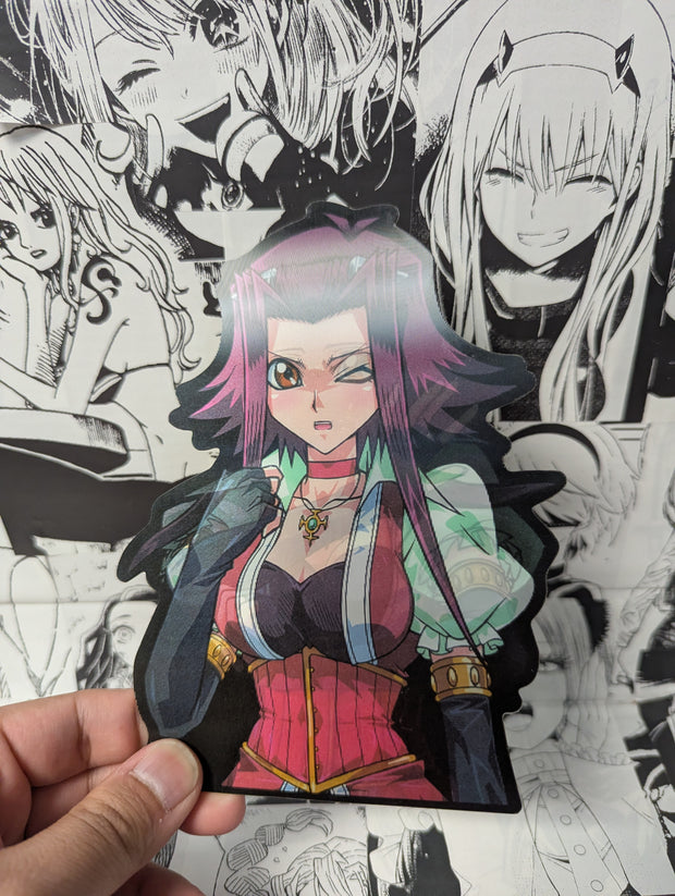 Akiza Izinski | 3D Anime Lenticular Motion Sticker Decal