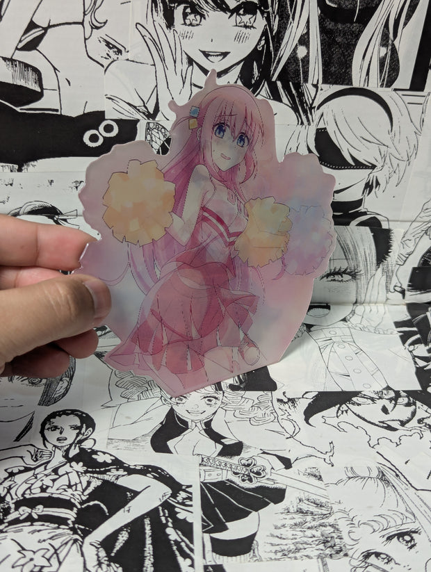 Bocchi - Nijika - Ryo - Kita Cheerleaders | 3D Anime Lenticular Motion Sticker Decal