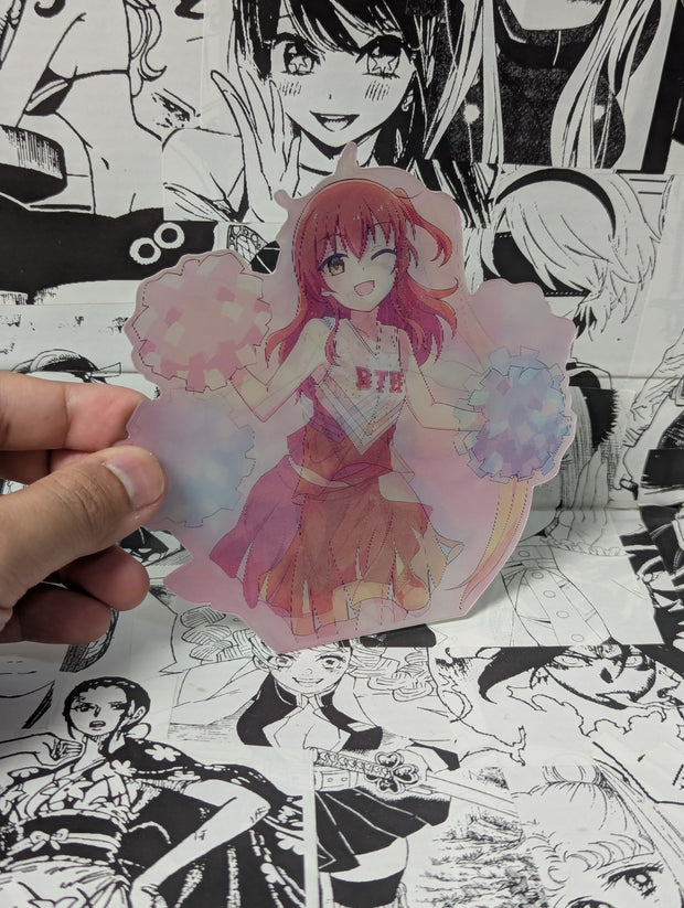 Bocchi - Nijika - Ryo - Kita Cheerleaders | 3D Anime Lenticular Motion Sticker Decal