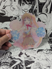 Bocchi - Nijika - Ryo - Kita Cheerleaders | 3D Anime Lenticular Motion Sticker Decal