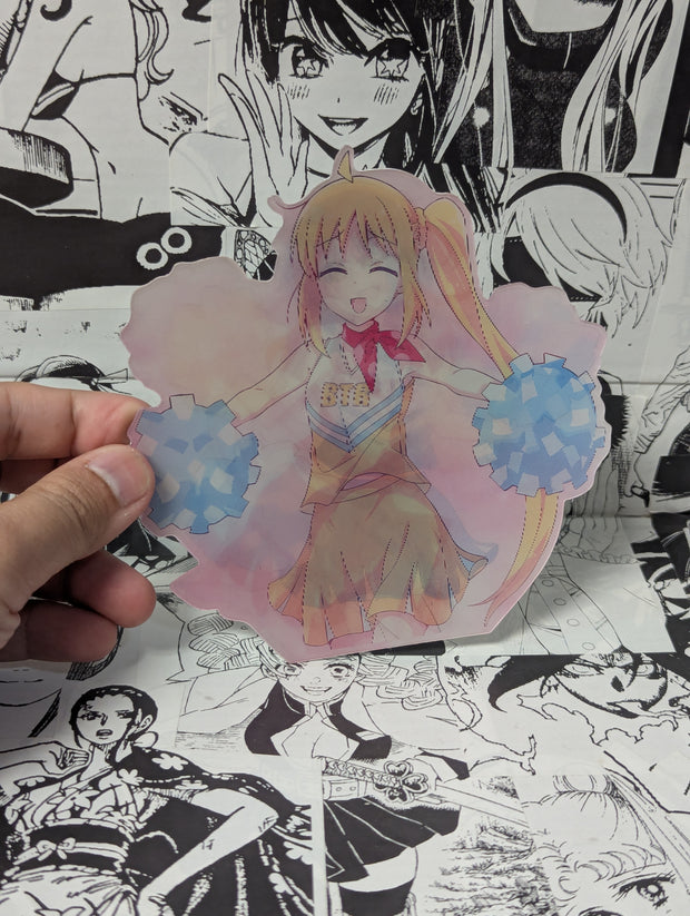 Bocchi - Nijika - Ryo - Kita Cheerleaders | 3D Anime Lenticular Motion Sticker Decal