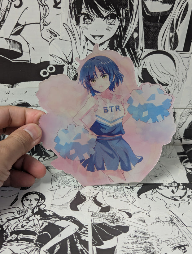 Bocchi - Nijika - Ryo - Kita Cheerleaders | 3D Anime Lenticular Motion Sticker Decal