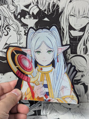 Frieren V2 | 3D Anime Lenticular Motion Sticker Decal