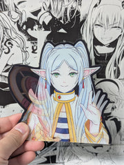 Frieren V2 | 3D Anime Lenticular Motion Sticker Decal