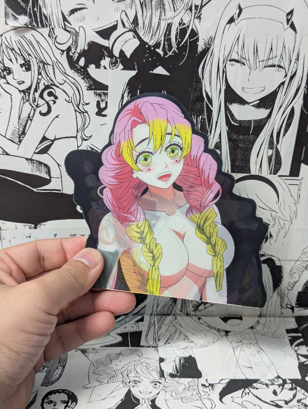 Mitsuri V3 | 3D Anime Lenticular Motion Sticker Decal
