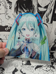 Hatsune Miku | 3D Anime Lenticular Motion Sticker Decal
