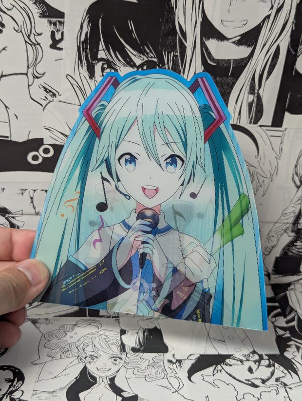 Hatsune Miku | 3D Anime Lenticular Motion Sticker Decal