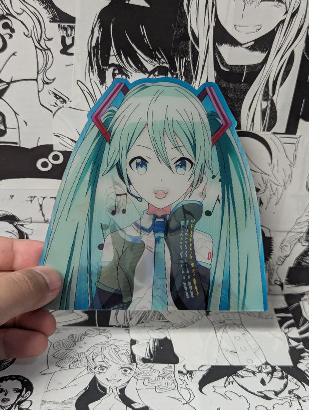 Hatsune Miku | 3D Anime Lenticular Motion Sticker Decal