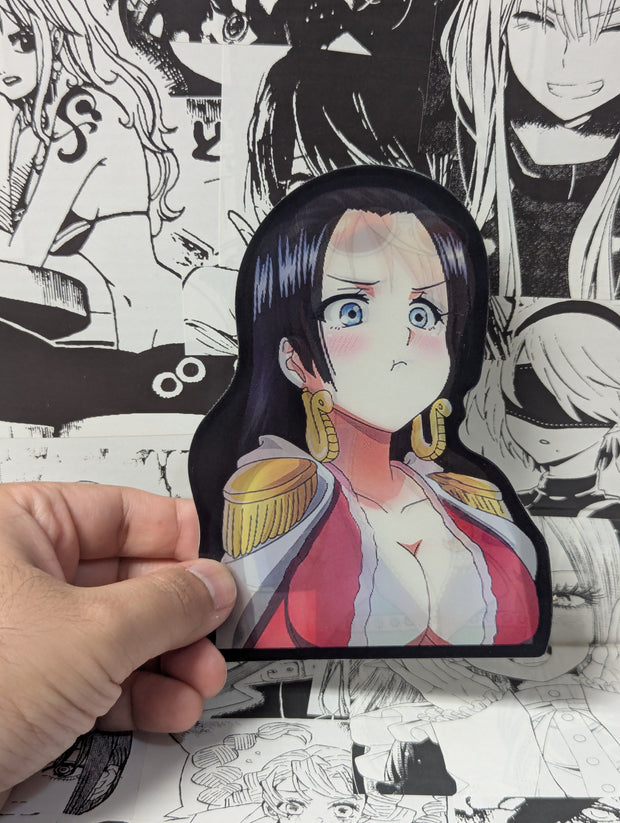 Nami - Nico Robin - Boa Pout | 3D Anime Lenticular Motion Sticker Decal