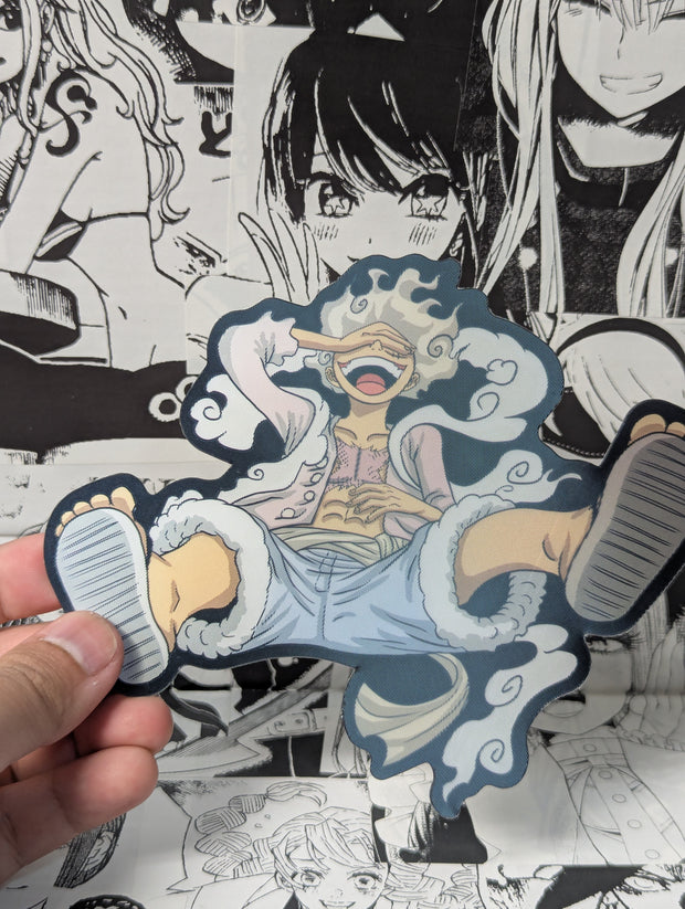 Luffy Gear 5 | 3D Anime Lenticular Motion Sticker Decal