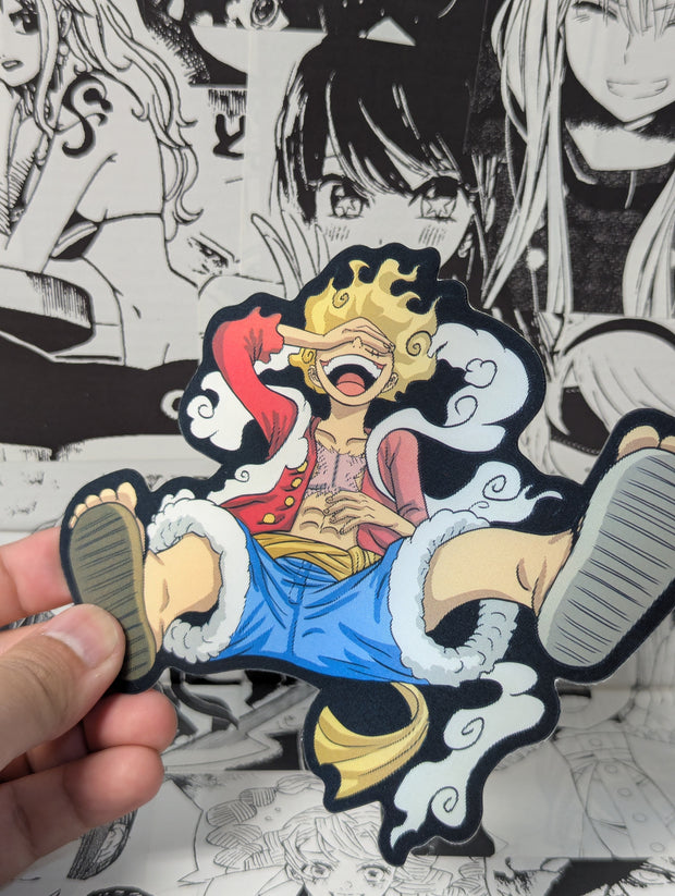 Luffy Gear 5 | 3D Anime Lenticular Motion Sticker Decal