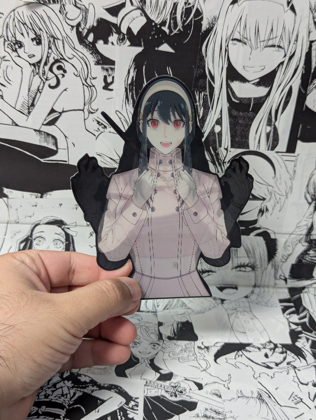 Yor Forger | 3D Anime Lenticular Motion Sticker Decal