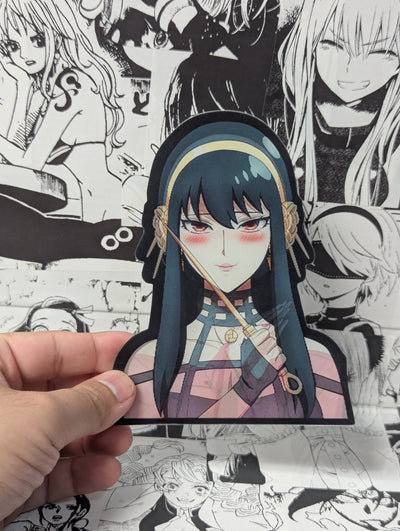 Yor Forger V2 | 3D Anime Lenticular Motion Sticker Decal