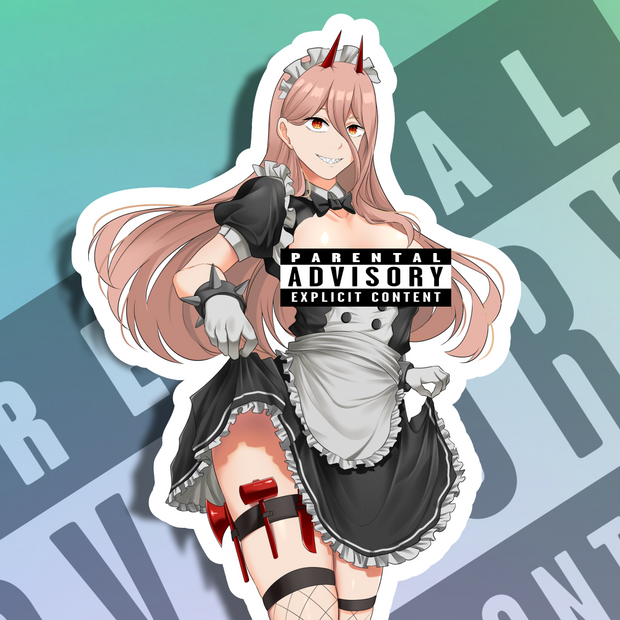 Power Maid NSFW Full Body Kiss-Cut Vinyl Decal
