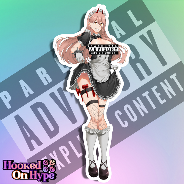 Power Maid NSFW Full Body Kiss-Cut Vinyl Decal