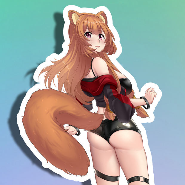 Raphtalia Back View Full Body Kiss-Cut Vinyl Decal