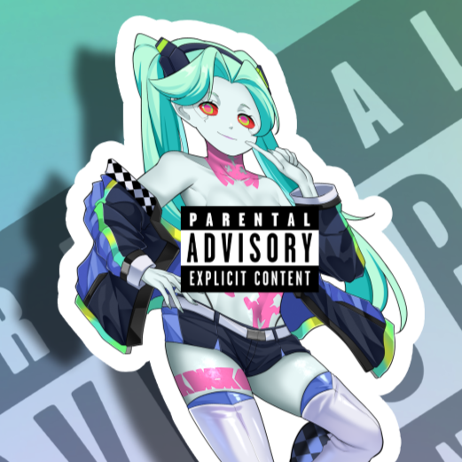 Rebecca Race Queen NSFW Full Body Kiss-Cut Vinyl Decal