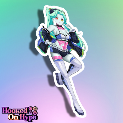 Rebecca Race Queen Full Body Kiss-Cut Vinyl Decal