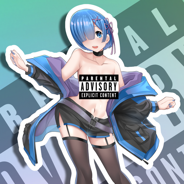 Rem SE NSFW Full Body Kiss-Cut Vinyl Decal