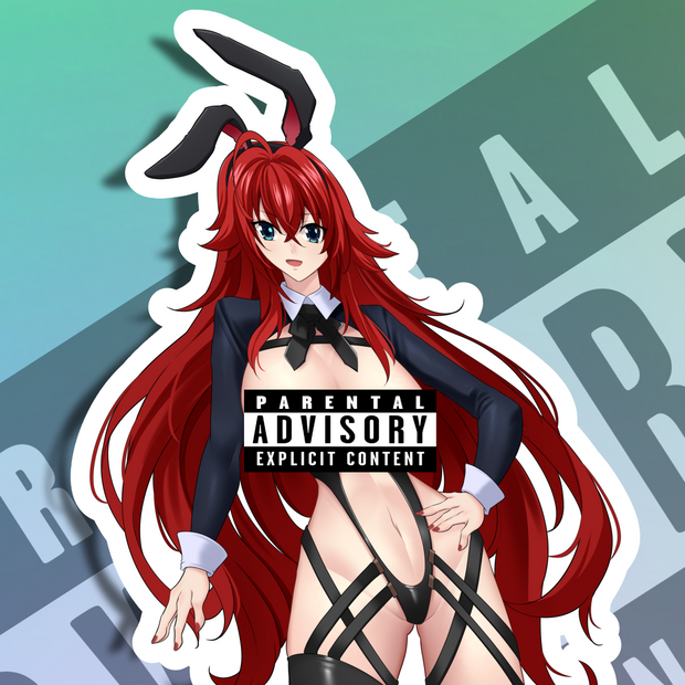 Bunny Rias NSFW Full Body Kiss-Cut Vinyl Decal