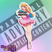 Ruby Hoshino NSFW Full Body Kiss-Cut Vinyl Decal