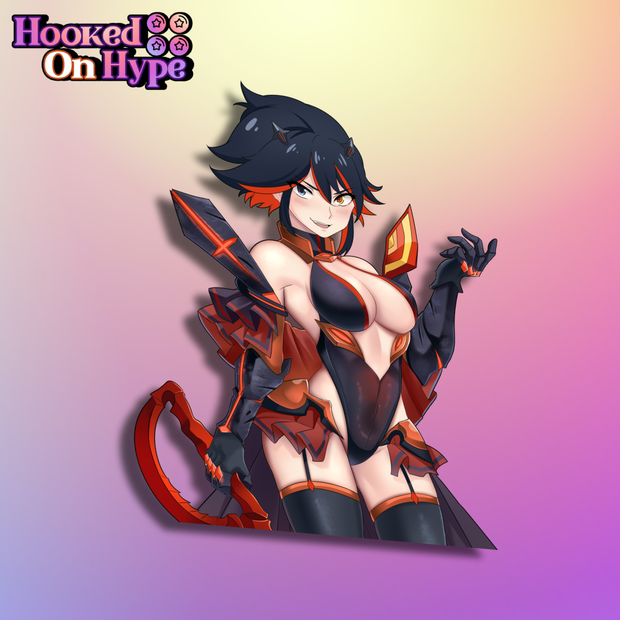 Ryuko Dark Heart | Anime Sticker Decal (SFW & NSFW)