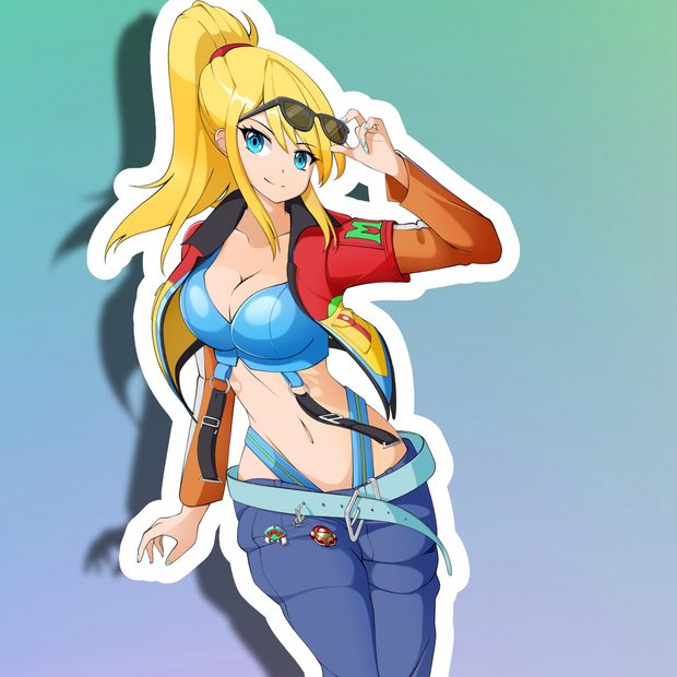 Samus Aran SE Full Body Kiss-Cut Vinyl Decal