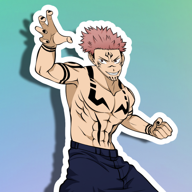 Sukuna Full Body Kiss-Cut Vinyl Decal