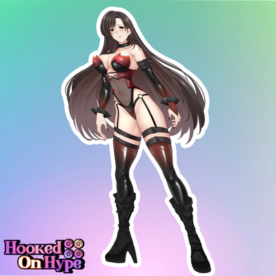 Tifa Lockhart Dark Heart Full Body Kiss-Cut Vinyl Decal