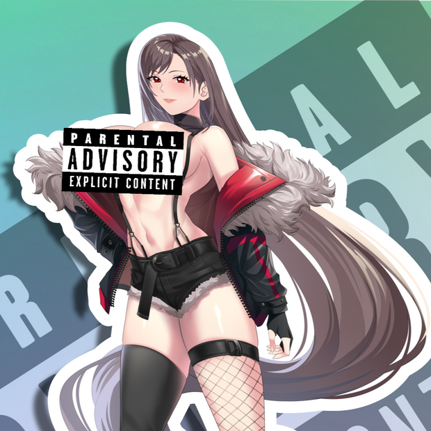Tifa Lockhart SE NSFW Full Body Kiss-Cut Vinyl Decal