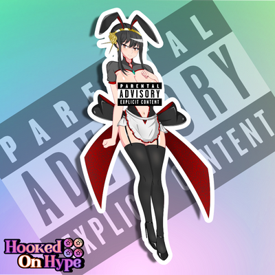 Yor Bunny Maid NSFW Full Body Kiss-Cut Vinyl Decal