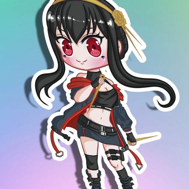 Yor Forger SE Chibi Full Body Kiss-Cut Vinyl Decal