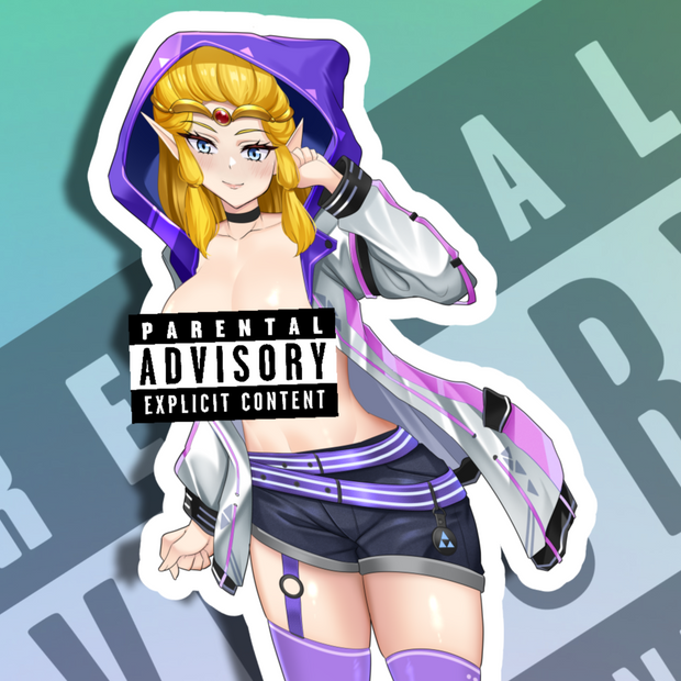 Zelda SE NSFW Full Body Kiss-Cut Vinyl Decal