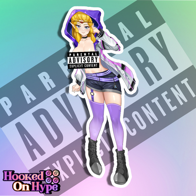 Zelda SE NSFW Full Body Kiss-Cut Vinyl Decal