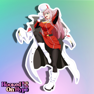 02 ZeroTwo Uniform Full Body Kiss-Cut Vinyl Decal