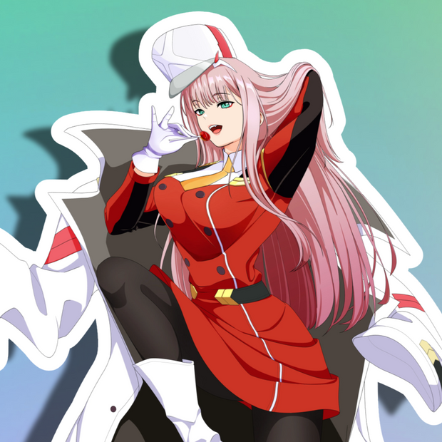 02 ZeroTwo Uniform Full Body Kiss-Cut Vinyl Decal