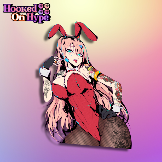 Zero Two Bunny D17 | Anime Sticker Decal – HookedOnHype