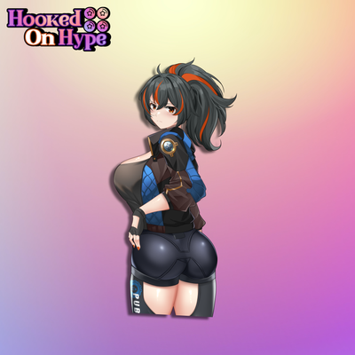 Zhu Yuan Back View | Anime Sticker Decal (SFW & NSFW)