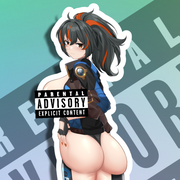 Zhu Yuan Back View NSFW Full Body Kiss-Cut Vinyl Decal