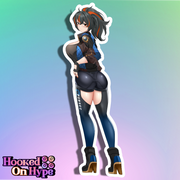Zhu Yuan Back View Full Body Kiss-Cut Vinyl Decal