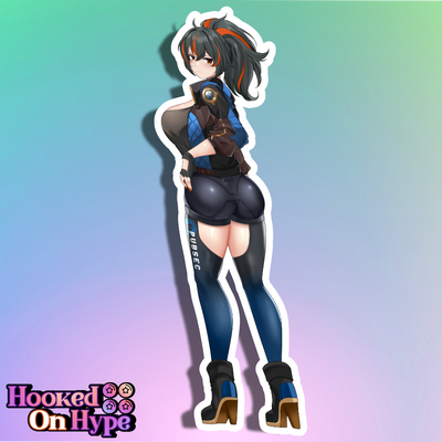 Zhu Yuan Back View Full Body Kiss-Cut Vinyl Decal