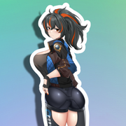 Zhu Yuan Back View Full Body Kiss-Cut Vinyl Decal