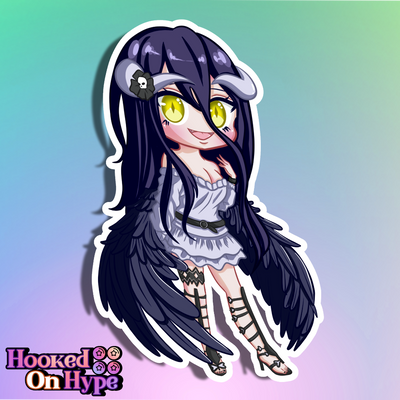 Albedo SE Chibi Full Body Kiss-Cut Vinyl Decal