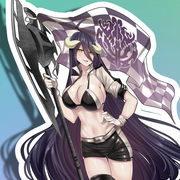 Albedo Race Queen Full Body Kiss-Cut Vinyl Decal